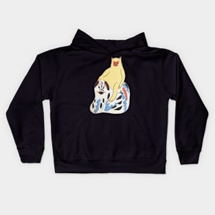 Cute Monkey Japanese Cat on a Dog Aesthetic Japanese Toys Kids Hoodie